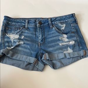American eagle denim jean shorts